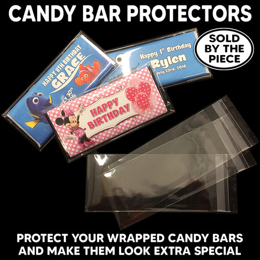 Candy Bar Plastic Protectors – Made specially for Hershey Milk Chocolate and similar sized chocolate bars.